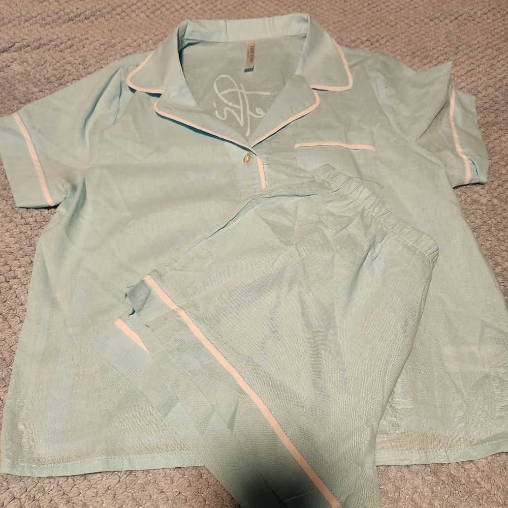 "something blue" pjs wedding
